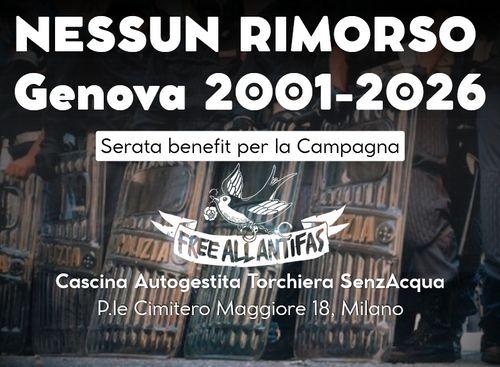 NESSUN RIMORSO. GENOVA 2001-2026