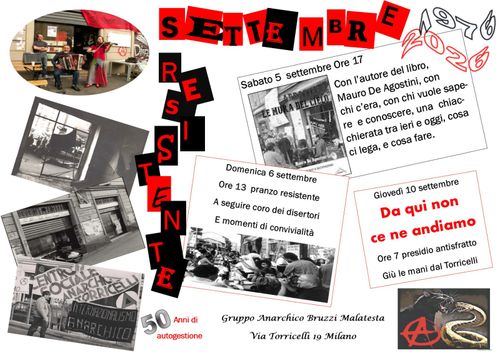 50 anni di autogestione - settembre resistente