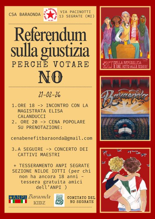 Referendum giustizia - perché votare NO