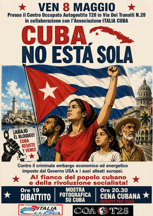 CENA + DIBATTITO E MOSTRA FOTOGRAFICA SU CUBA