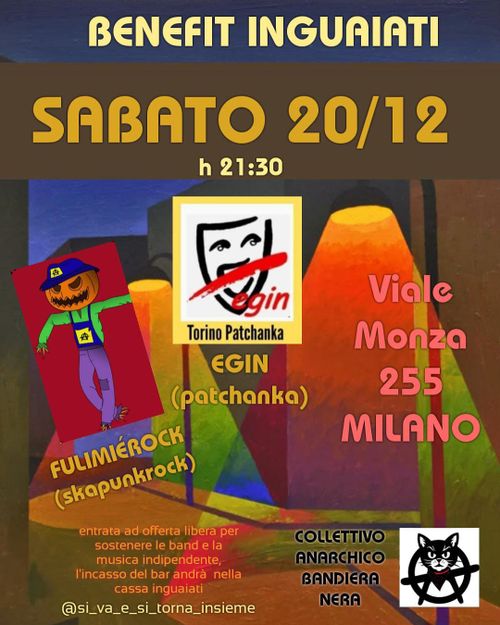 CONCERTO BENEFIT INGUAIATX: EGIN + FULIMIÉROCK