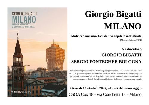 MILANO Matrici e metamorfosi di una capitale industriale