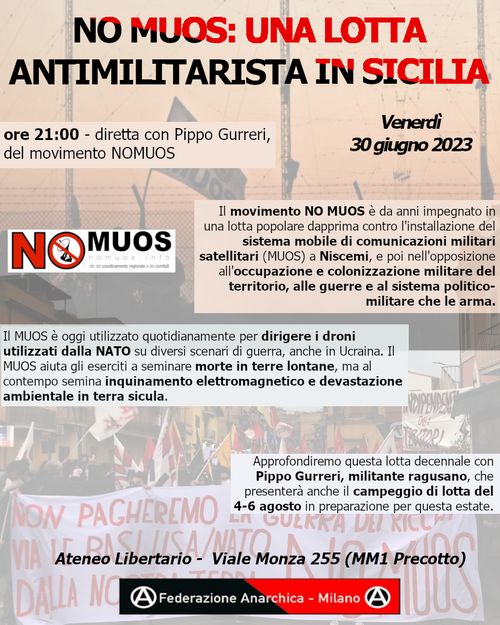 NO MUOS: una lotta antimilitarista in Sicilia
