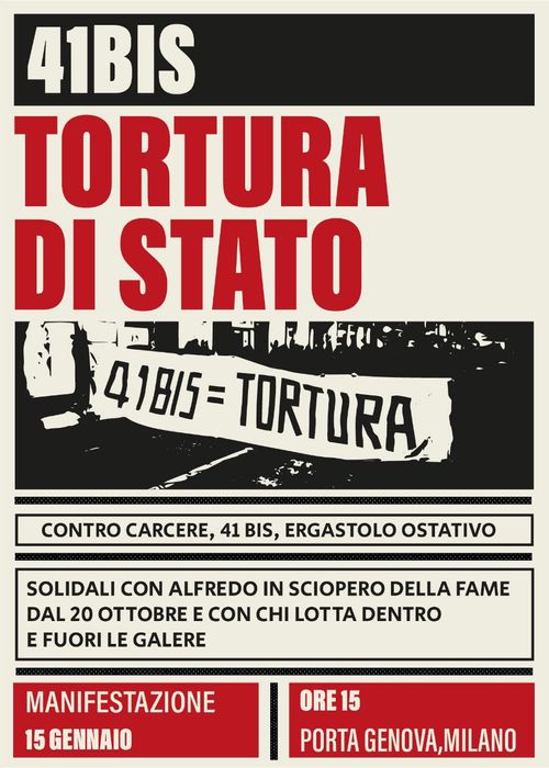 41BIS TORTURA DI STATO - MANIFESTAZIONE