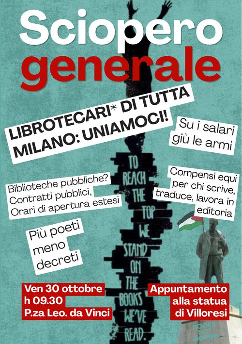 Librotecari* e gente che lavora coi libri: scioperiamo!