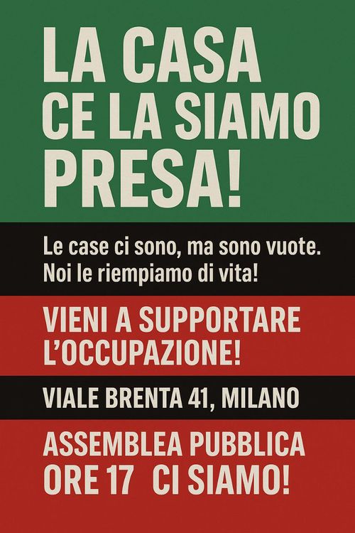 Assemblea pubblica: le case ci sono ma sono vuote!
