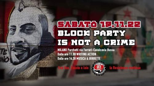 Block party is not a crime