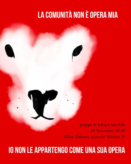 La comunità non è opera mia. Gruppo di lettura Bucefalo