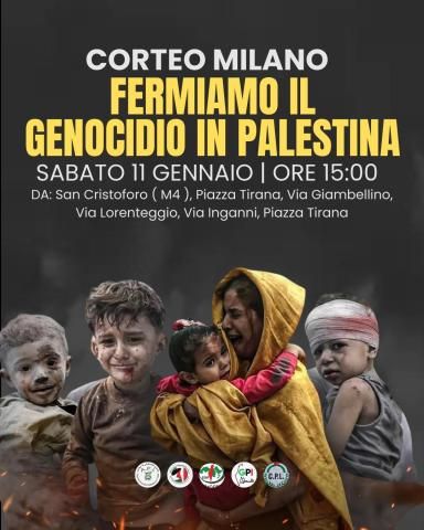 CORTEO contro il genocidio in Palestina