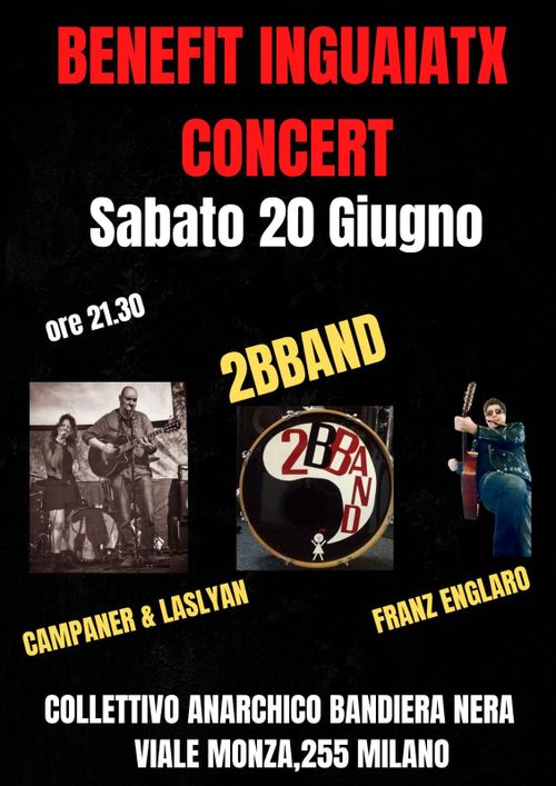 BENEFIT INGUAIATI: CAMPANER & LASLYAN, 2BBAND, FRANZ ENGLARO