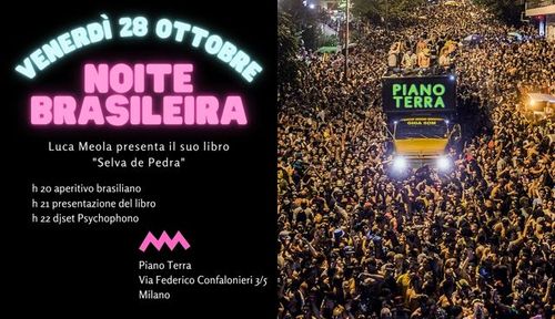 Noite Brasileira | Presentazione foto-libro “Selva de Pedra” di Luca Meola, cena e dj-set