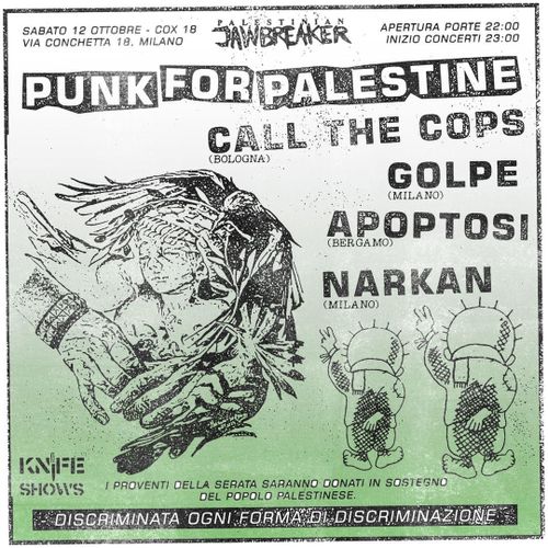 PUNK FOR PALESTINE - GOLPE / CALL THE COPS / APOPTOSI / NARKAN