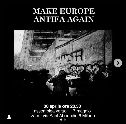 MAKE EUROPE ANTIFA AGAIN - Assemblea cittadina verso il 17 maggio