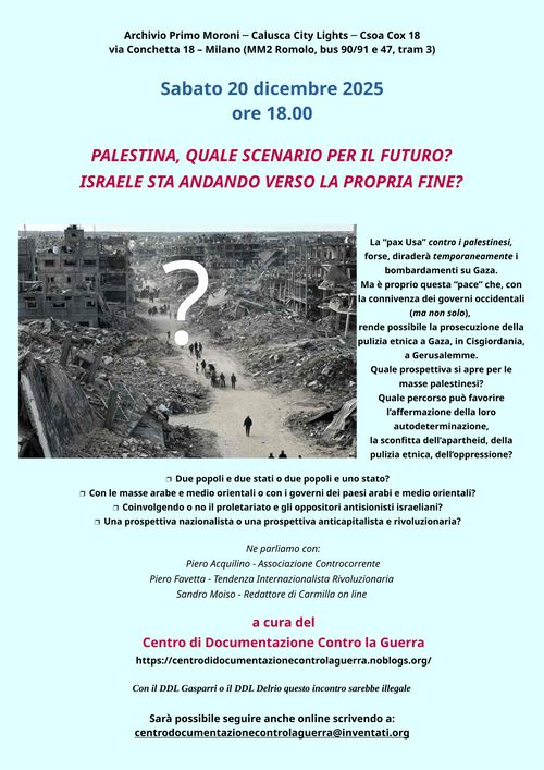 Palestina, quale scenario per il futuro?