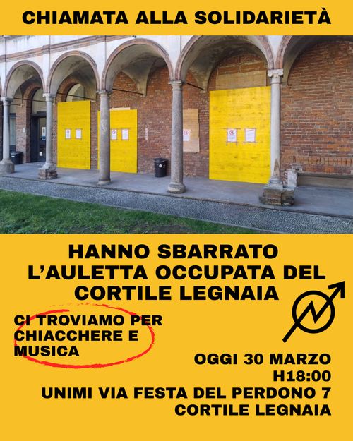 CHIAMATA ALLA SOLIDARIETÀ: Chiacchere e musica in Cortile Legnaia