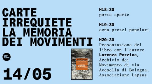 La memoria dei movimenti: una tavola rotonda