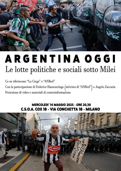 ARGENTINA OGGI – Le lotte politiche e sociali sotto la presidenza Milei