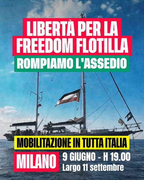 Mobilitazione per la #FreedomFlotilla