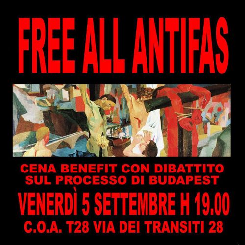 Cena benefit con dibattito sul processo di Budapest