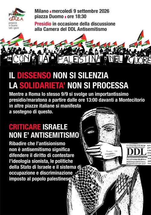 IL DISSENSO NON SI SILENZIA