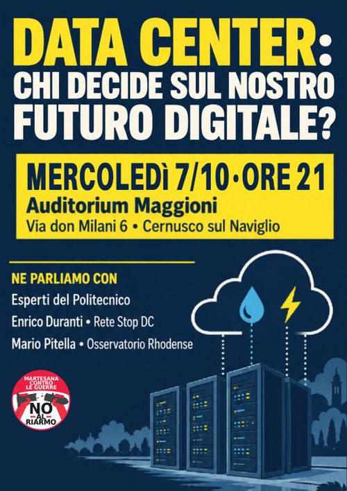 DATA CENTER: CHI DECIDE SUL NOSTRO FUTURO DIGITALE? 