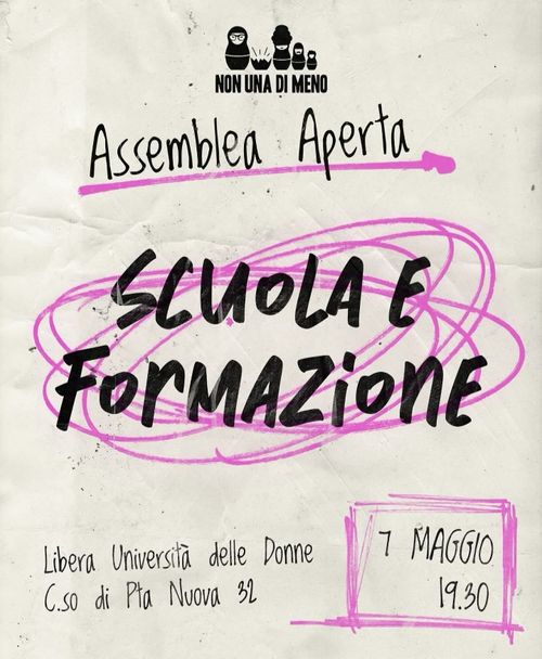 Scuola e formazione - assemblea aperta