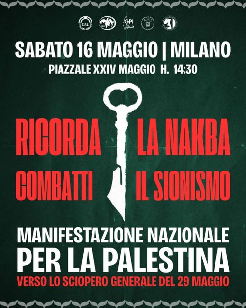 Manifestazione nazionale per la Palestina 