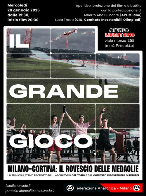 Il grande gioco - aperitivo, proiezione, discussione