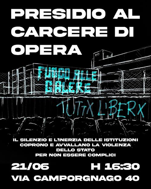 PRESIDIO AL CARCERE DI OPERA