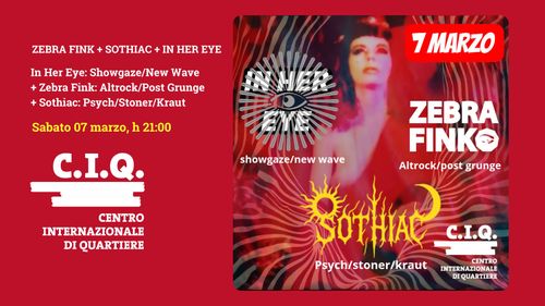 ZEBRA FINK + SOTHIAC + IN HER EYE 