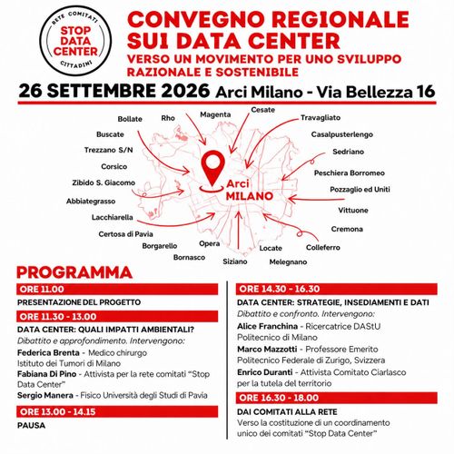 Convegno regionale No Data Center
