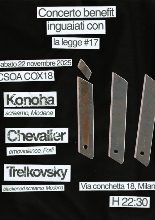 CONCERTO BENEFIT INGUAIATI CON LA LEGGE #17
