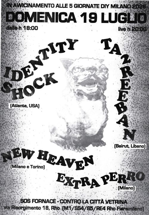 Identity Shock (USA) + TBA @ SOS Fornace