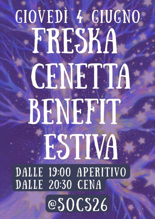 Freska Cenetta Benefit Estiva