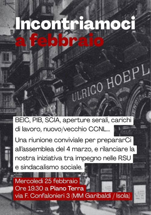 Bibliotecari* di tutto il Comune: parliamoci.