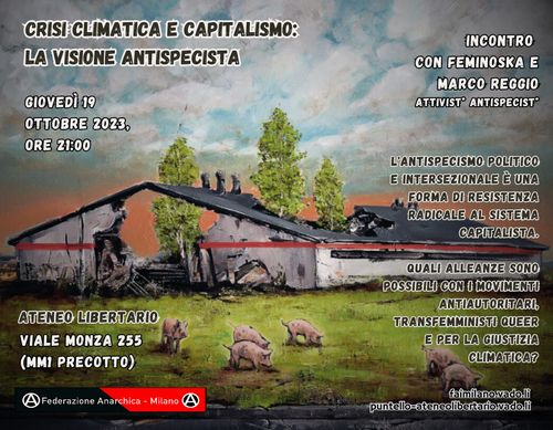 Crisi climatica e capitalismo:  la visione antispecista