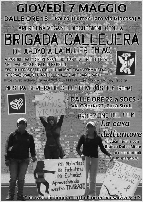 DATA MILANESE DELLA SECONDA GIRA IN EUROPA DELLA BRIGADA CALLEJERA.
