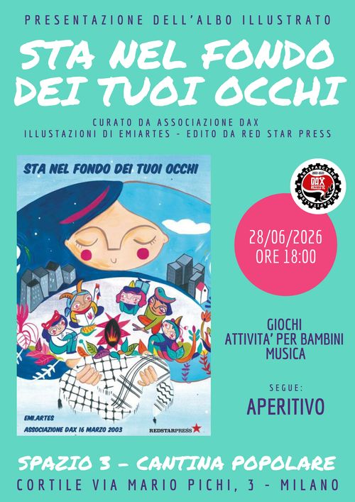Presentazione dell’albo illustrato   “STA NEL FONDO DEI TUOI OCCHI”