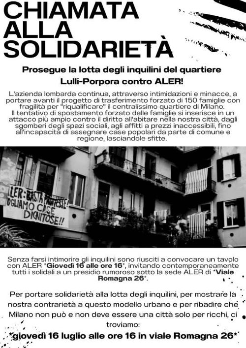 Volantino che riporta il testo della descrizione.