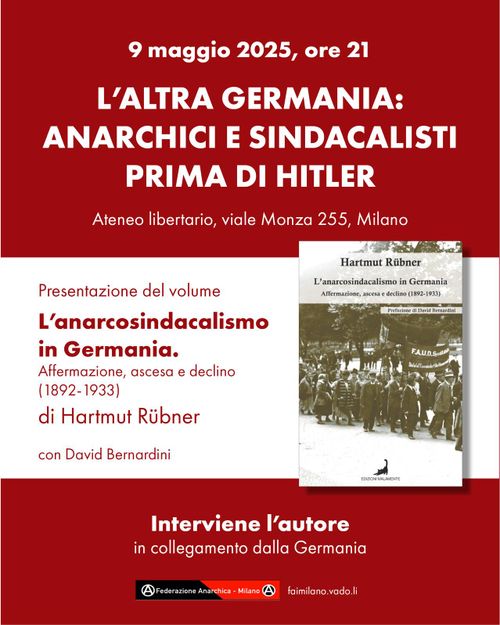 L'altra germania: anarchici e sindacalisti prima di hitler