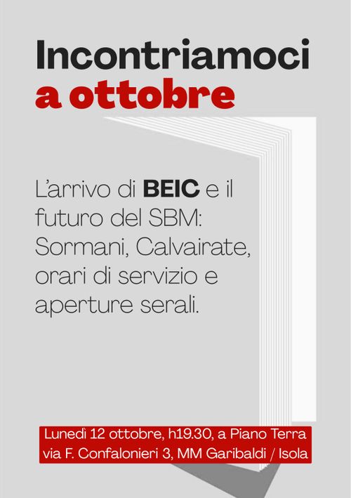 Incontriamoci ad ottobre