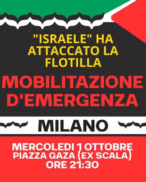 se toccano la flottilla blocchiamo tutto !