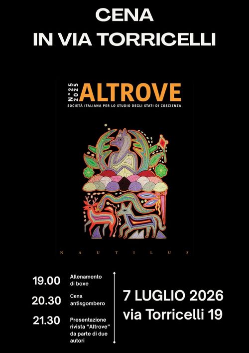 INIZIATIVE ANTISGOMBERO | CENA + PRESENTAZIONE ALTROVE + ALLENAMENTO COLLETTIVO