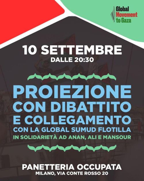 GLOBAL SUMUD FLOTILLA - Dibattito e Proiezione