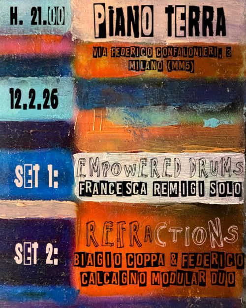 Francesca Remigi Empowered Drums | Biagio Coppa & Federico Calcagno Modular Duo   