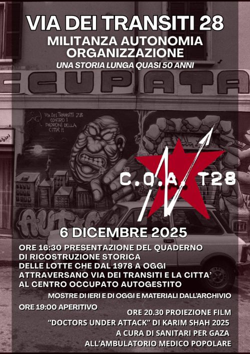 MILITANZA AUTONOMIA ORGANIZZAZIONE una storia lunga quasi 50 anni