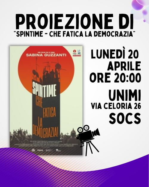 Proiezione di "SpinTime - Che fatica la democrazia"