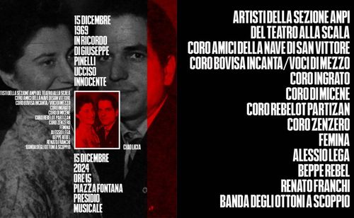 In ricordo di Giuseppe Pinelli ucciso innocente