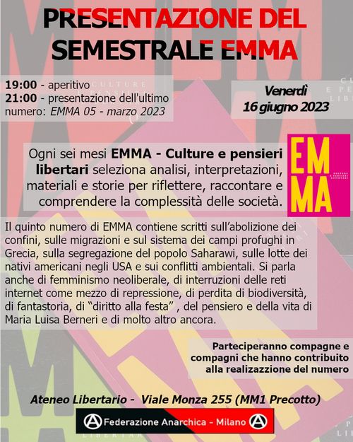 Presentazione del semestrale EMMA