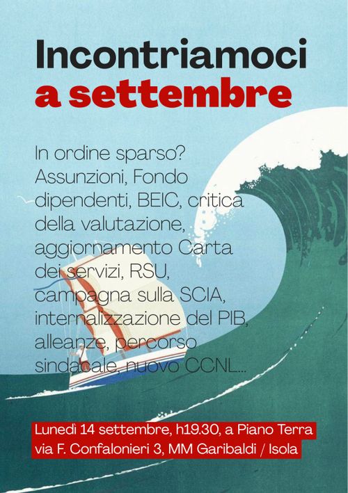 Incontriamoci a settembre